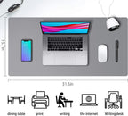Desk Mat Waterproof PVC Mouse Pad Leather Desk Protective Cover Pink Large Computer Girls Laptop Non-slip Gaming Keyboard Mats
