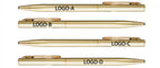 New Metal Ballpoint Pen Rose Gold Pen Custom Logo Advertising Ballpoint Pen  Lettering Engraved Name School&office Supplies