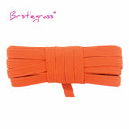 BRISTLEGRASS 2 5 10 Yard 1/4" 6mm Flat Skinny Elastic Cord Glitter Latex Rubber Band Rope Notebook Earloop Dress DIY Sewing Trim