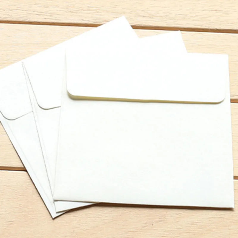 20Piece 10*10cm Square Color Candy Small Envelope DIY Colour Purple/Black/Green/cowhide/yellow/Blue/Pink