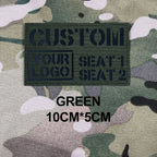 Custom Laser Cutting IR IFF Infrared Reflection Patch Name Tapes Tag Brand Black Letters