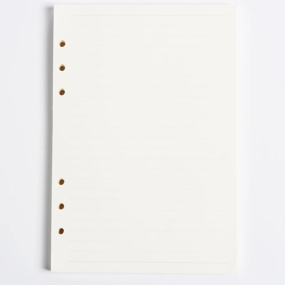 Diary 2025 Classic 6 Holes Binder Notebook Inner Paper Core/refilling Inner Papers:line,grid,dots,list,daily Weekly Monthly Plan