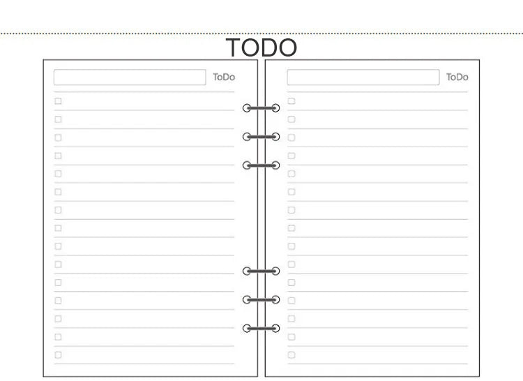 A5 A6 A7 Woodfree Printing Paper Planner Inner Pages For Filofax Creative Office Notebook Spiral Filler Papers Binder Inner Page