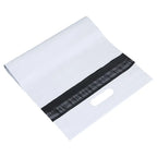 50PCS Portable White Express Courier Tote Bag DIY Logo Plastic Self-Sealing Adhesive Poly Envelope T-shirt Gift Mailing Pouches