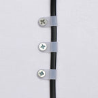 100PCS R-Type Nylon Cable Clamp Plastic P Clips Black Nylon Fasteners Cable Mounting Fix Hardware Electrical Fittings