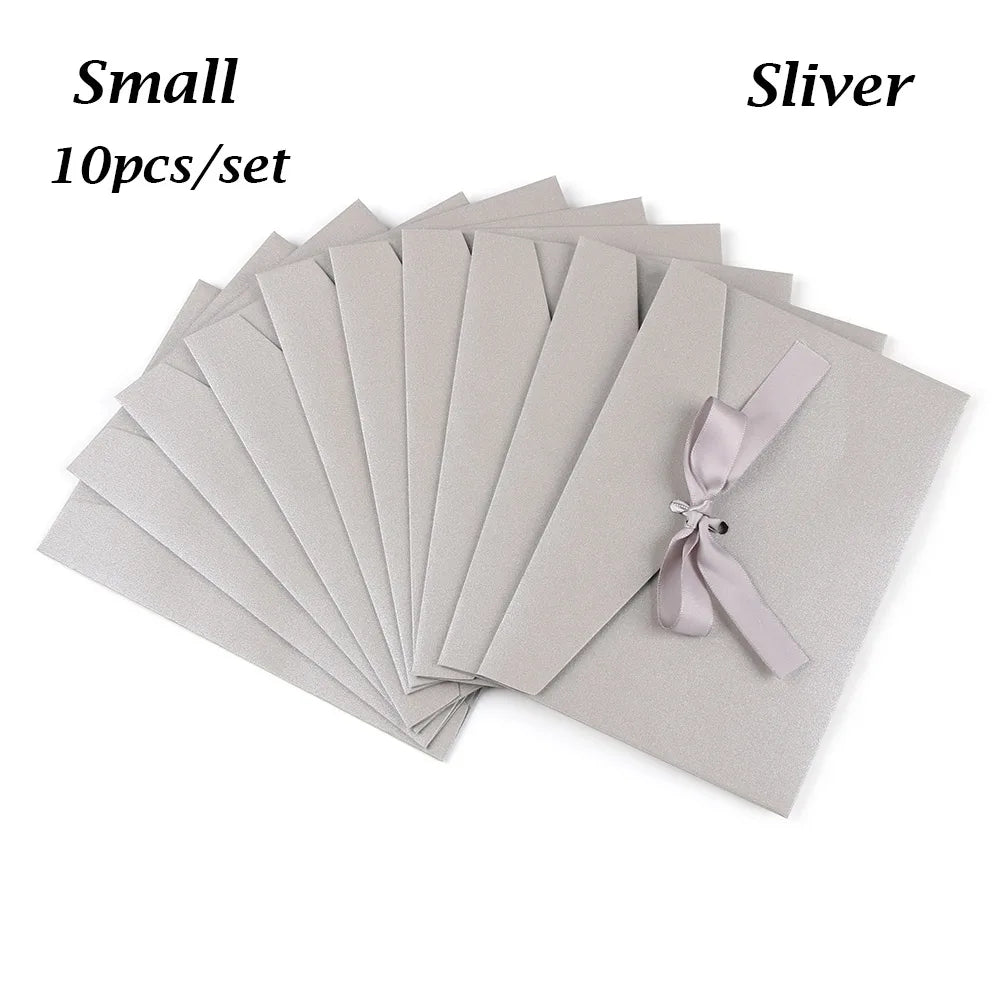 Beautiful Classic Retro Multicolor tie Pearl paper envelopes on Kraft for wedding invitation gift envelope  Greeting Card Bag