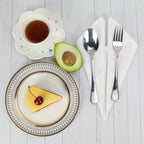 Set of 12 PCS 40x40cm Cotton Linen Blended Cloth Napkins Placemats Soft Dining Table Tea Towels For Home & Events Use