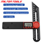 Digital Angle Rulers Gauges Tri Square Sliding T-Bevel Square Level Measuring Tool Wooden Marking Gauge Protractor