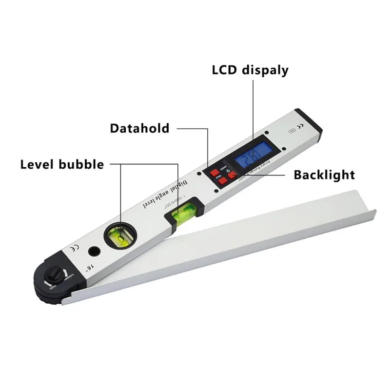 400mm/16inch High Quality Digital Angel Level LCD Display Digital Protractor Level Spirit Level Angle Finder