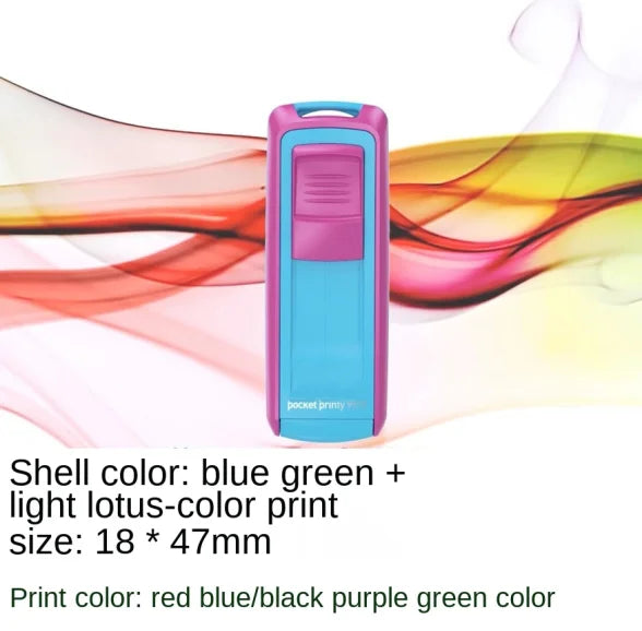 Rectangle Pocket Self Inking Engraving Rubber Stamp Hold DIY Material for Laser Engraving Stamping Machine