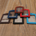 Pu Leather Card Holders Id Badge Case Clear And Color Border Lanyard Holes Bank Credit Id Badge Holders Accessories Wholesales