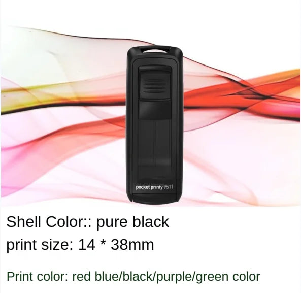 Rectangle Pocket Self Inking Engraving Rubber Stamp Hold DIY Material for Laser Engraving Stamping Machine
