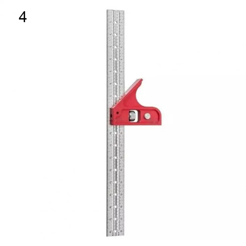 T-type Hole Ruler Professional Combination Square Angle Ruler Adjustable Protractor Right Angle Ruler Carpenter Measuring Tools