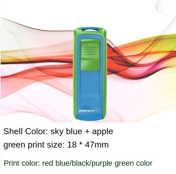 Rectangle Pocket Self Inking Engraving Rubber Stamp Hold DIY Material for Laser Engraving Stamping Machine