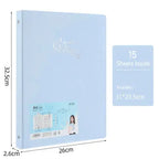 Piano Music Binder A4 3-Rings Sheet Music Folder Transparent Sleeves Music Scores A4 Folder With Rings