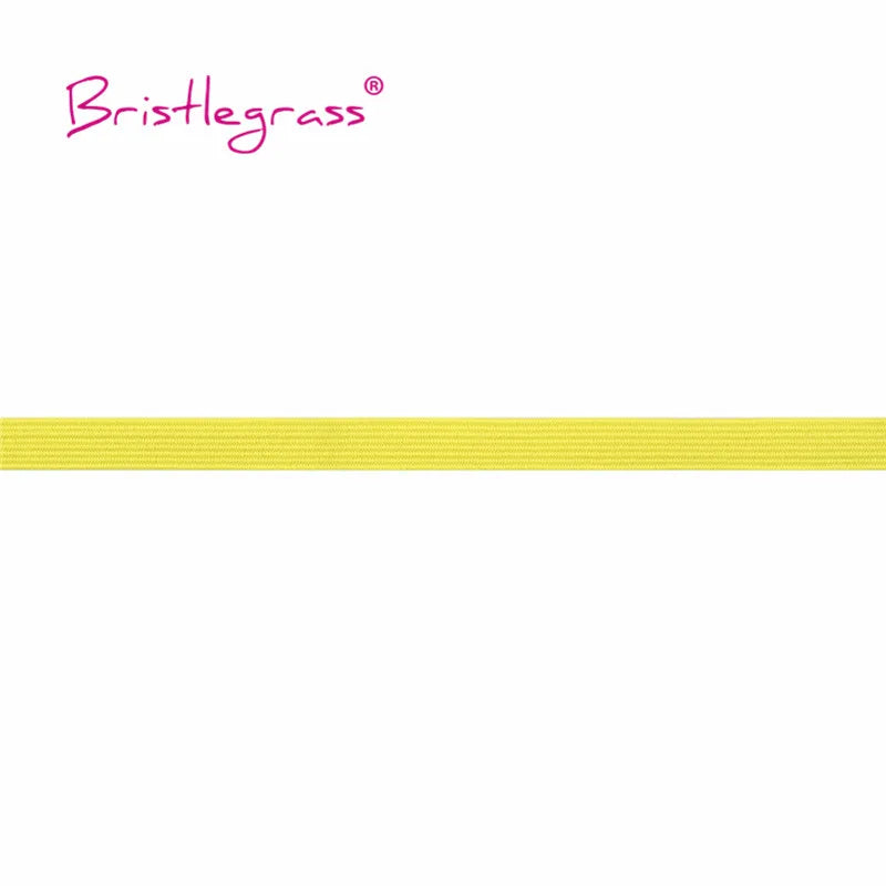 BRISTLEGRASS 2 5 10 Yard 1/4" 6mm Flat Skinny Elastic Cord Glitter Latex Rubber Band Rope Notebook Earloop Dress DIY Sewing Trim