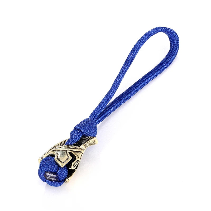 Supretu Men Vikings Lanyard Keychain Spartan Warrior Accessories Woven Rope Knife Car Keyring Handmade Bag Pendant Jewelery Gift