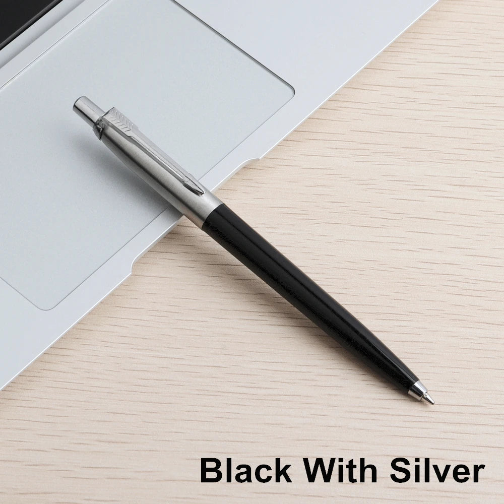 5Pcs/Set Metal Ballpoint Pen Promotional Pens G2 Refill Blue Ink Automatic Ballpoint Pens Set For School stationery office Pen