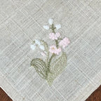 Varieties Flower,  Garden Embroidered Linen Look Floral Napkins, Placemats, Table Napkin, Hotel, Airbnb, Gift Restaurant