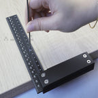 Precision Aluminum Square Ruler 200mm Guaranteed T Speed Measurements Ruler for Measuring and Marking Woodworking Carpenters