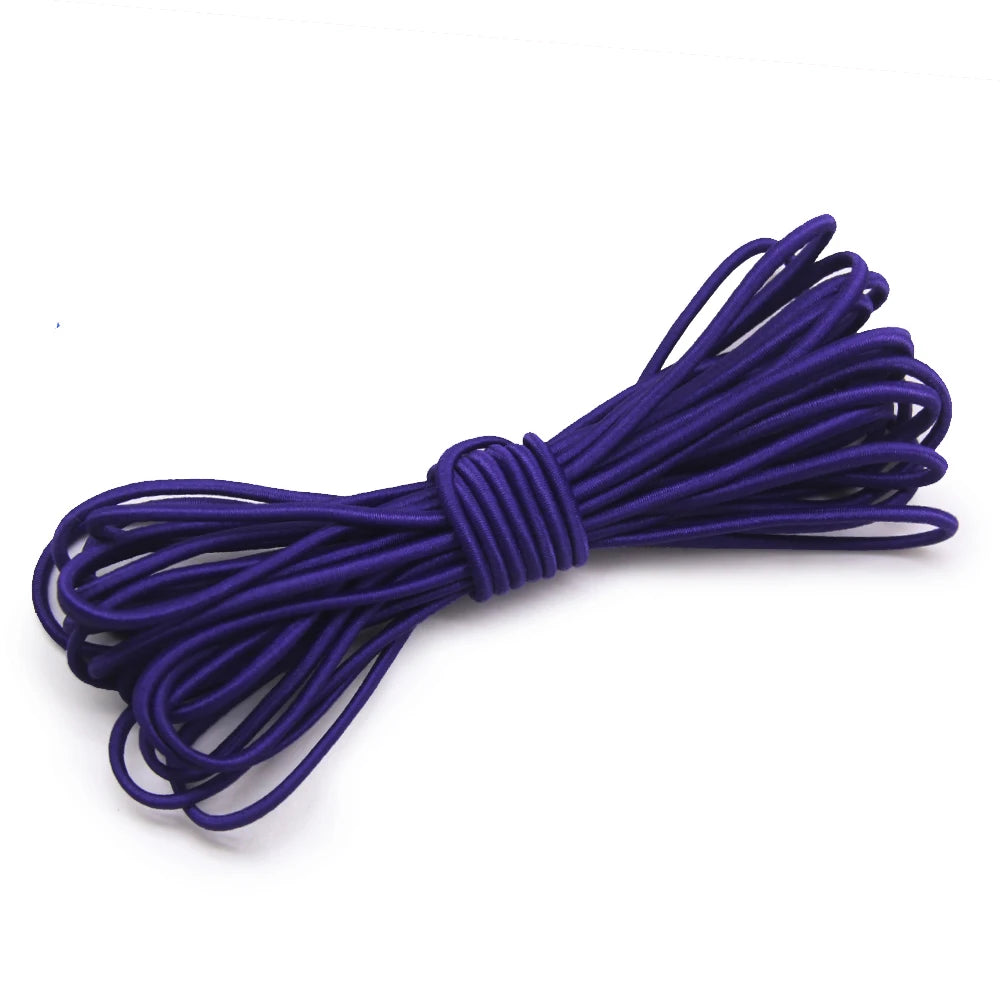 2.5mm Elastic Rope Elastic Band Shock Cord Bungee Rubber Band Stretch Thread for Garment Accessory Craft Handmade DIY
