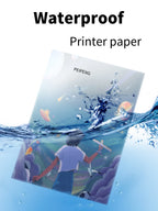 10/50pcs Waterproof sticker paper A4 Laser Inkjet Printer Paper White Glossy Transparent  Self Adhesive Sticker Label Copy Paper