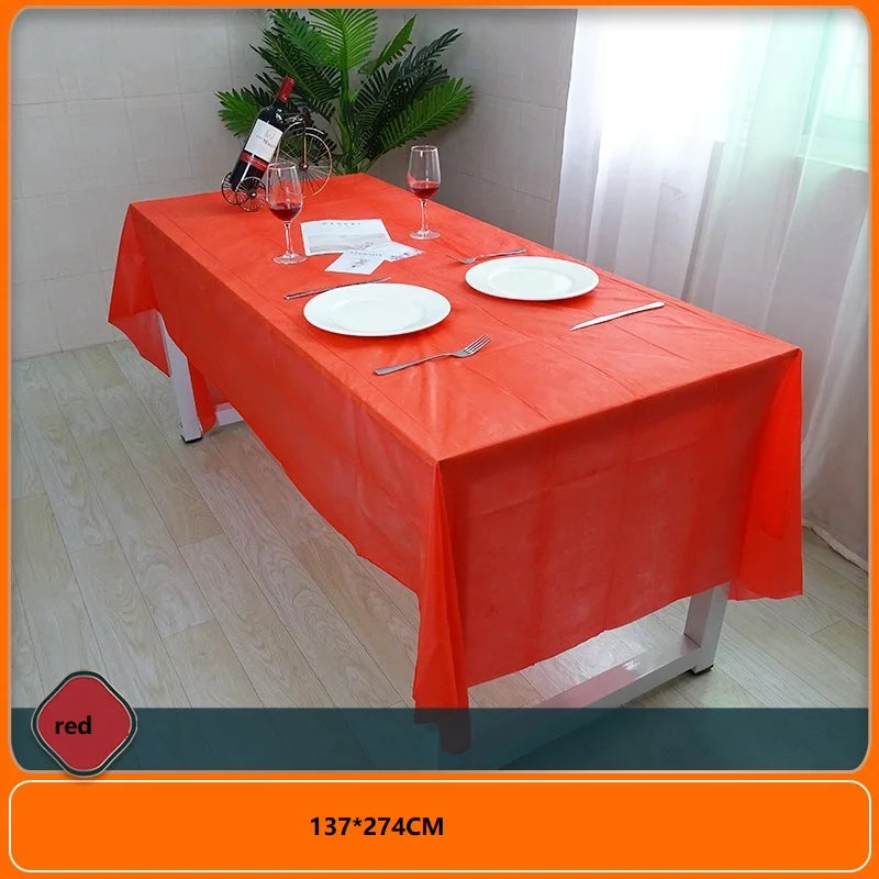 1pc 137*274cm Birthday Party Blue Pink Plastic Table Cover Girl Shower Party Supplies Disposable Table Cloth Wedding Decorations