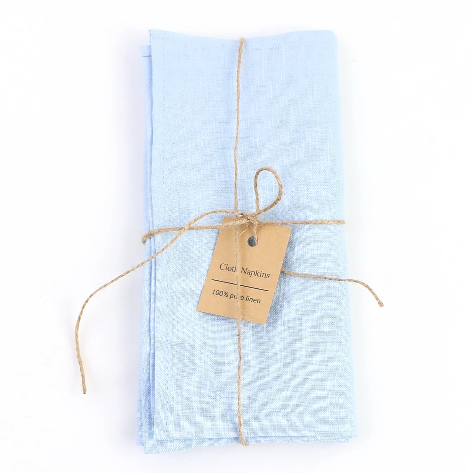 4PCS 40X40CM Pure Linen Napkins Cloths Soft Comfortable Fabric Reusable Kitchen Accessories for Wedding Birthday Parties