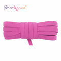 BRISTLEGRASS 2 5 10 Yard Flat Skinny Elastic Cord 1/4" 6mm Latex Rubber Bands Stretch String Notebook Ear Loop Dress Sewing Trim