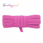 BRISTLEGRASS 2 5 10 Yard Flat Skinny Elastic Cord 1/4" 6mm Latex Rubber Bands Stretch String Notebook Ear Loop Dress Sewing Trim