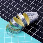 1Pc 90/151cm Self Adhesive Metric Measure Tape Vinyl Silver Ruler For Sewing Machine Sticker