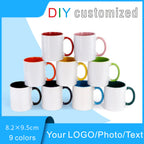 DIY Customized 350ML 12oz Ceramic Mug Print Picture Photo LOGO Text Personalized Coffee Milk Cup Creative Present Cute Gift