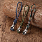 Supretu Men Vikings Lanyard Keychain Spartan Warrior Accessories Woven Rope Knife Car Keyring Handmade Bag Pendant Jewelery Gift