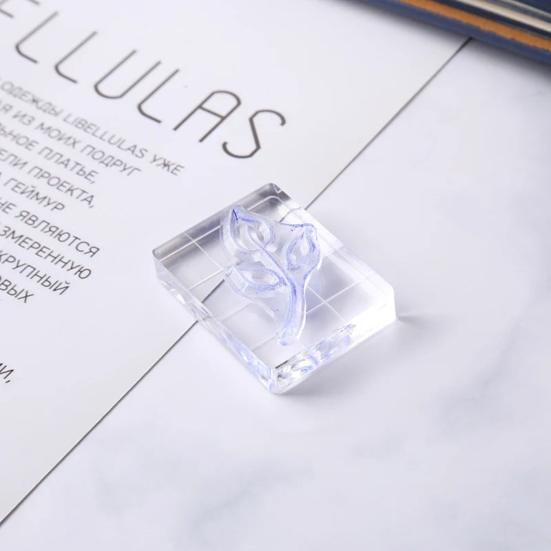 9 Sizes Clear Acrylic Stamp Block for DIY Crafts Card Making Decorations Scrapbooking Handmakes Use with Acrylic Stamps Tools