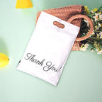 50PCS Thank You Pink Poly Mailer Adhesive Envelopes Bag DIY Logo T-shirt Underwear Dress Leggings Toys Shipping Portable Pouches