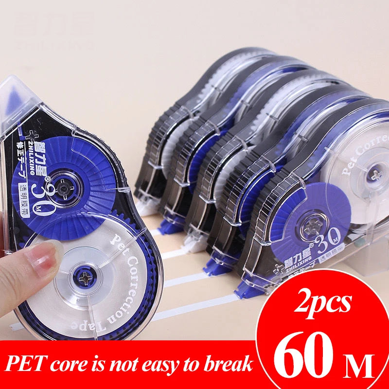 Correction Tape 12m/30m/60m Large-capacity Multi-specification Correct Belt Diary Scrapbooking Student School Office Supplies