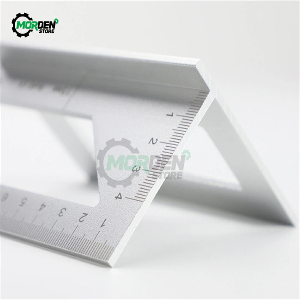 Aluminum Woodwork Scriber T Ruler Multifunction Square 45/90 Degree Gauge Angle Ruler Measuring Woodworking Tool