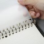 A5 B5 20Holes Loose-Leaf Notebook Refill 60Sheet Spiral Binder Paper Index Inside Page Dot Grid Blank Connell Stationery