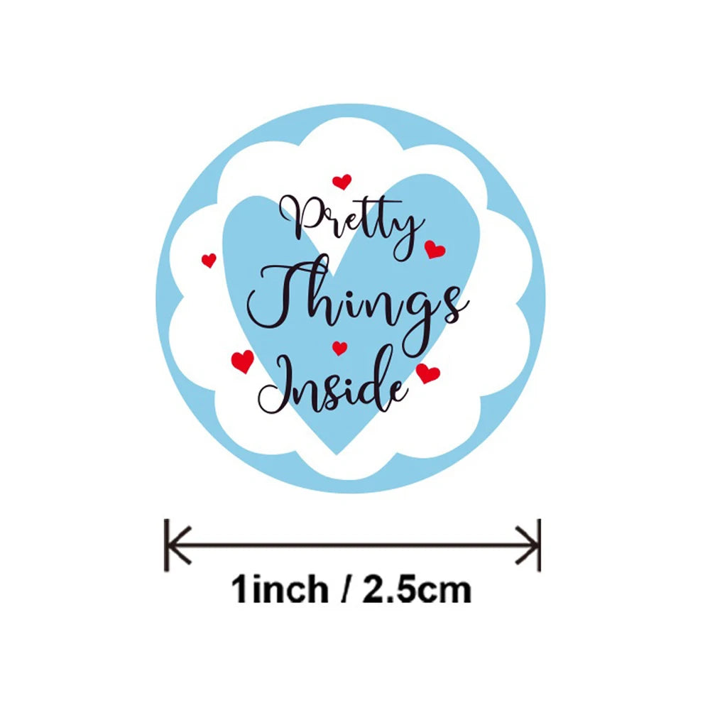 50-500Pcs“Open Me Already" Stickers 1inch Thank You Sticker For Gift Box Decoration Stationery Envelope Postcards Sealing Labels