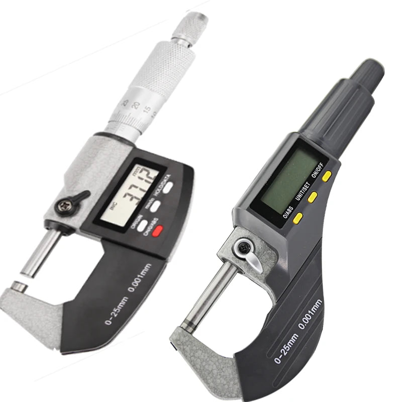 High Quality 0-25mm Micron Digital Outside Micrometer Electronic Micrometer Gauge 0.001 mm Digital Tools Caliper