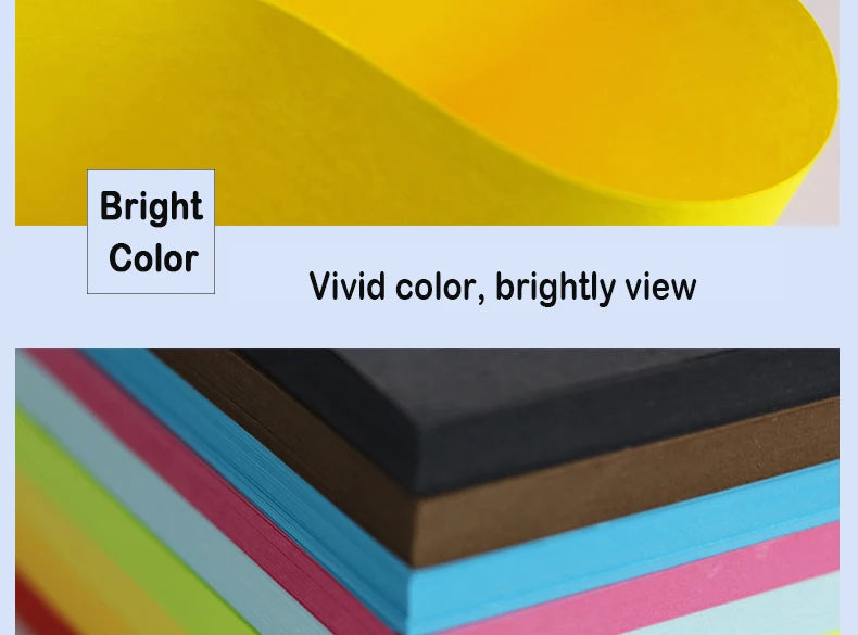 100/200 SheetS A4 Color Copy Paper 80G 20 Colors Can Choose For DIY Handmade Office A3 Inkjet Laser Colorful  Printing Paper