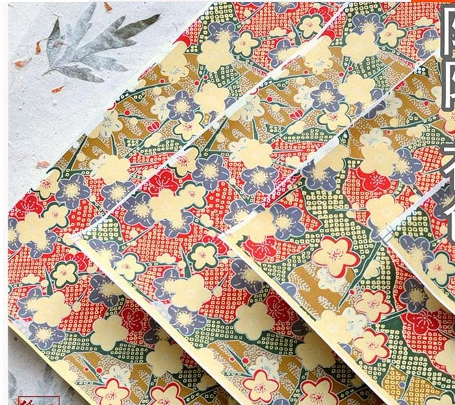 Origami Japanese Chiyogami Yunzen Paper, Hand-silk Screened Craft Paper For Gift Wrapping Box Doll Decoration 20 Sheets