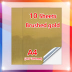 10Sheets Transparent Printable Vinyl Sticker Paper A4 Waterproof Self-Adhesive Copy Paper to DIY Stickers For All Inkjet Printer
