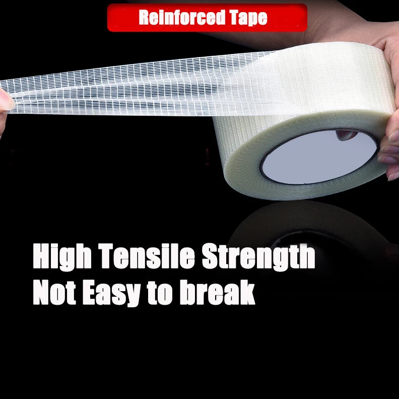 Transparent Duct Tape Filament Tape Bi Direction Grid Tape Heavy Duty Strong Packaging Parcel Box Sealing Packing Tape