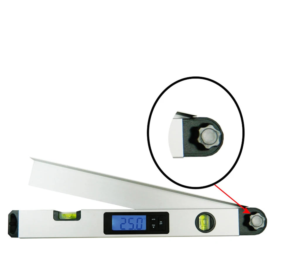 0-230 Degree Digital Protractor 400mm 16inch Range Finder Digital Angle Finder Level Digital Spirit Level Angle Finder Meter