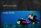 KANPAS 6BAR Scuba Diving Compass / Dive Compass / Compass Sea Navigation / Blue Compass Glow / Diving Luminous Signal
