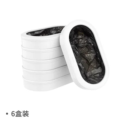 Townew-Recyclable Refill Ring Replacement Cassettes, Trash Bags for Smart Trash Can, T1 Tair T3, 6 Pcs