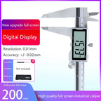 Electronic Digital Caliper HD Full Screen Full Metal 0-150/200/300mm Stainless Steel Vernier Caliper Precise Measurement Tool