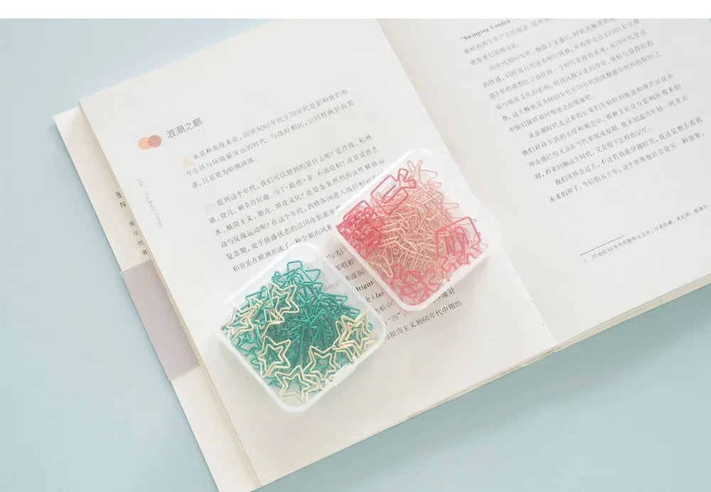 MINKYS Kawaii 10pcs/lot Strawberry Lemon Carrot Metal Paper Clip Christmas Song Decorative Bookmark Binder Clips Stationery