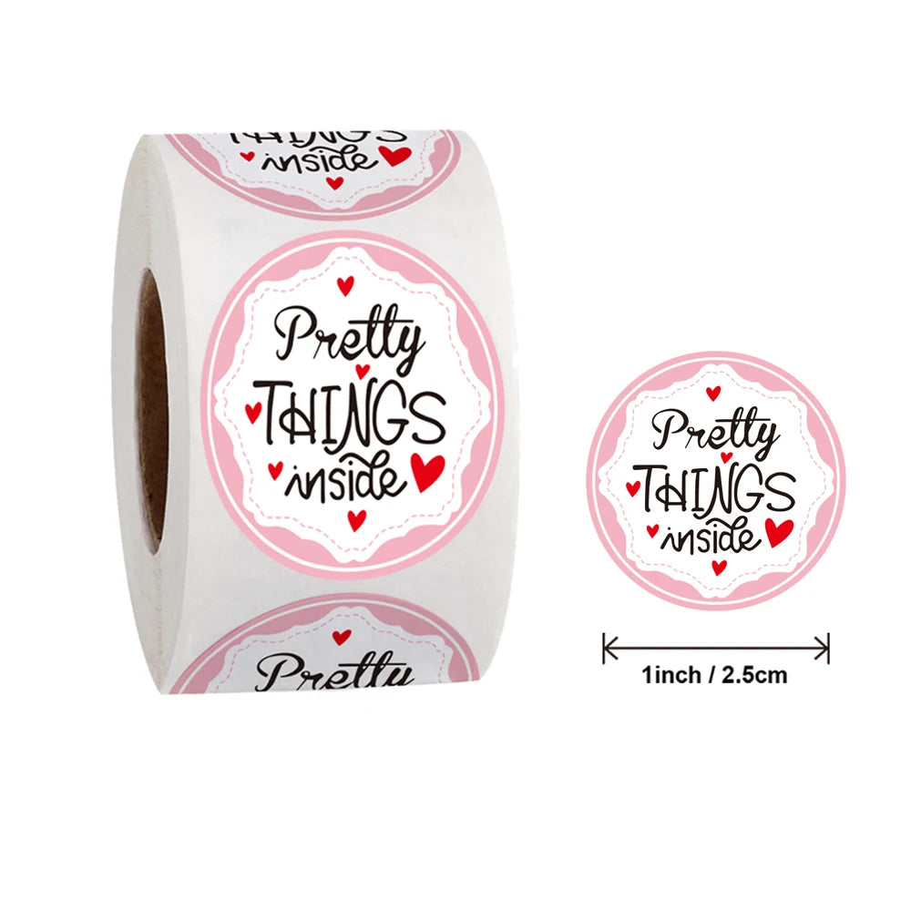50-500Pcs“Open Me Already" Stickers 1inch Thank You Sticker For Gift Box Decoration Stationery Envelope Postcards Sealing Labels